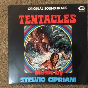 Tentacles Original Sound-Track LP Rare! STELVIO CIPRIANI